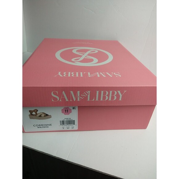 Sam & Libby Women's Corrinne Wedge Sandal, US 11 Corrinne natural toffee strap - Picture 11 of 11